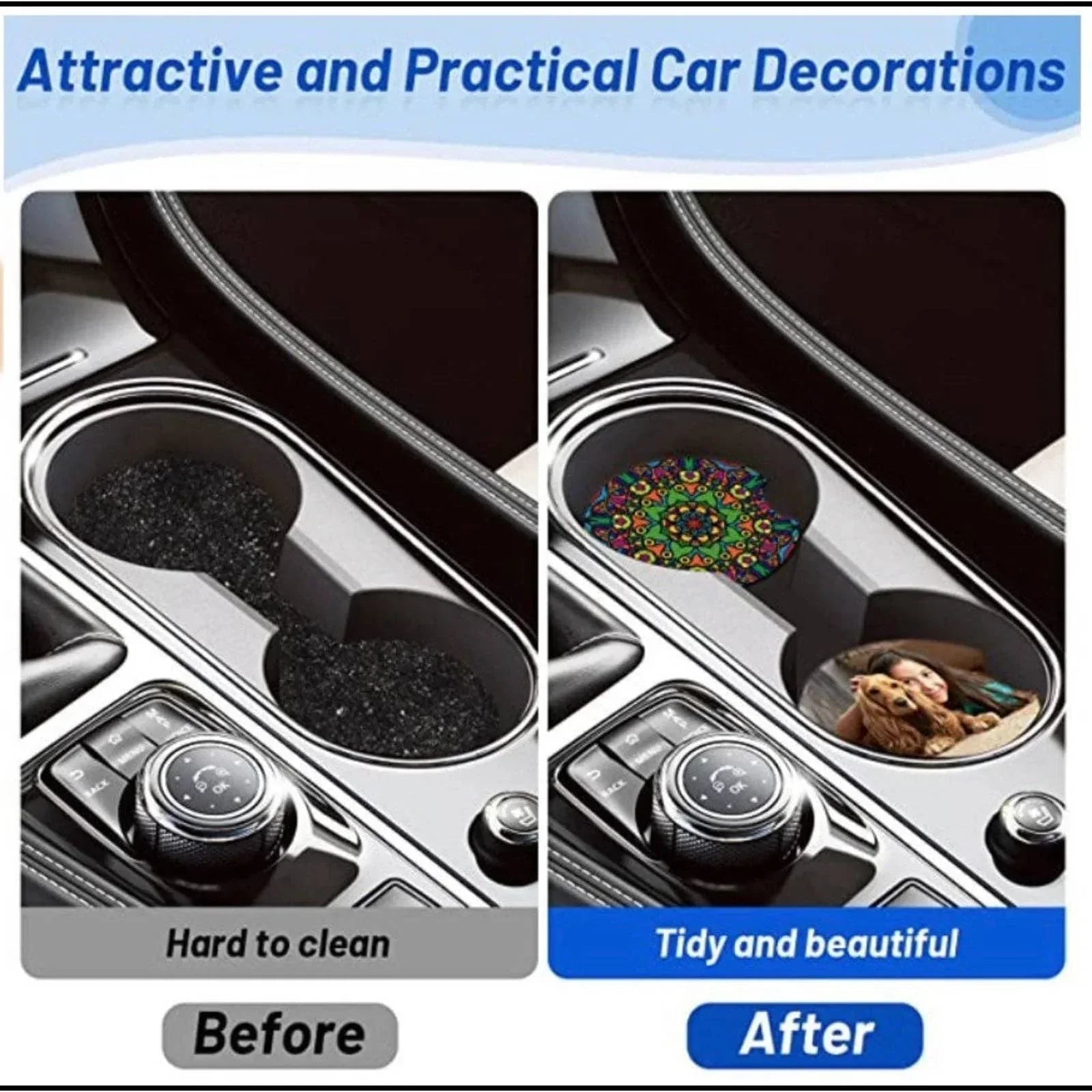 Bee 🐝 Kind Car Coaster Set