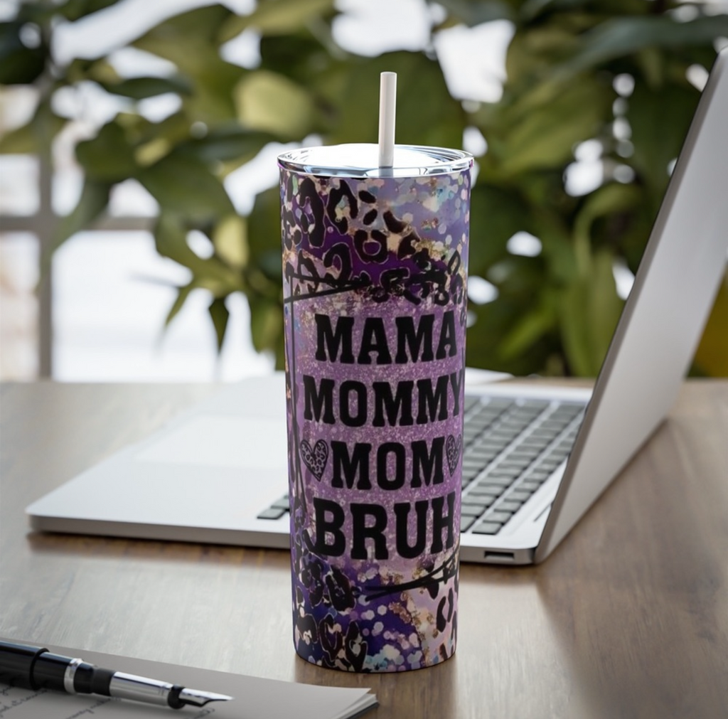 Mama Mommy Mom Bruh Purple 20oz Tumbler